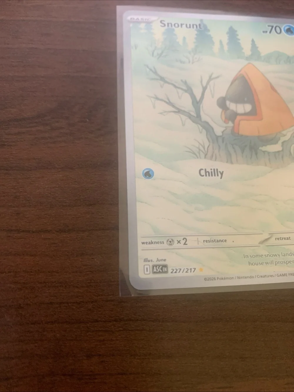 Snorunt Trading Card - White